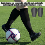 Mini Football Shin Guards, Dark Grey Extra Mini Football Shin Guards Youth & Adult Shin Guards (Mini, 9.5x 4cm) - Top-Down View