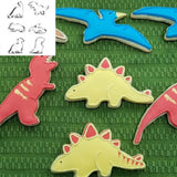 Dinosaur cake mold for kids baking fondant - Top-Down View