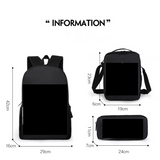 Football star Ronaldo print in three pieces - Front View