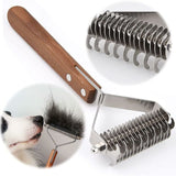 Coat King Dog and Cat Brush, Pet Grooming Comb Deshedding Rake Significantly Reduces Shedding