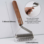 Coat King Dog and Cat Brush, Pet Grooming Comb Deshedding Rake Significantly Reduces Shedding