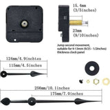 High Torque Clock Motor, Long Shaft and 7-Inch Spade Hands - Front View