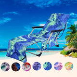 Beach Chair Cover with Side Pockets for Sunbathing, Garden