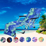 Beach Chair Cover with Side Pockets for Sunbathing, Garden