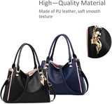 Hobo and Shoulder Bags for Women Fashion Handbags Large Tote Bag Ladies Shoulder Bag_MGF Black - Side View