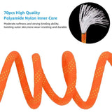 10M Safety Rope Nylon Braided Safety Rope Anti-tear Climbing Rescue Rope, 10mm Diameter Rope for Hiking - Front View