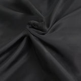 Black Shower Curtain Solid Color Waterproof Mildew Resistant Shower Cu - Top-Down View
