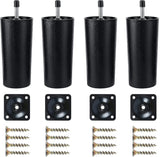 Plastic Sofa Legs, 4-Pack Replacement Sofa Legs Furniture Legs with Mounting Plates—yux