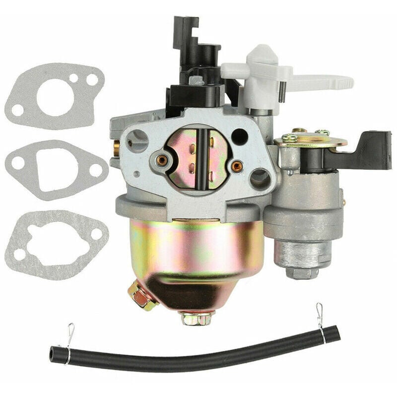 Carburetor with Fuel Hose Gasket, Compatible with Honda GX160 GX168F GX200 5.5HP 6.5HP