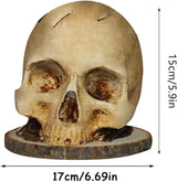 Skull Knife Holder, Horror Head Shaped Knife Holder, Knife Storage for Kitchen Countertop, Kitchen Skeleton Storage Knife Holder, Gothic Kitchen