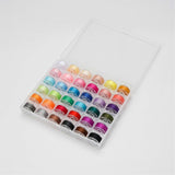 72 pcs Sewing Thread Set, 36 Colors Sewing Machine Threads, Pre-Wound Spools Sewing Thread Set, 365 Meters Per Spool