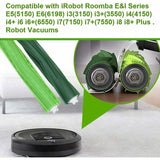 Package Multi-Surface Rubber Brushes Vacuum Cleaner Accessories for iRobot Roomba E5 E6 i7 i7 plus i8 i8+ i6 i6+ i4 i4 and Other Vacuum Cleaner Series - 45-Degree Angle