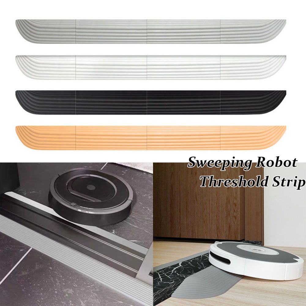 Threshold strip for robot vacuum cleaner, white