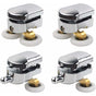Shower Door Roller, 4pcs Double Shower Door Rollers Sliding Door Wheel Replacement for Shower Enclosure for 14mm Glass Hole