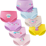 Children's cotton underwear, 8-pack Girls panties, breathable cotton underwear, panties for little girls, cotton underpants with different motifs (2-7 years) L