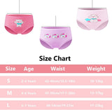 Children's cotton underwear, 8-pack Girls panties, breathable cotton underwear, panties for little girls, cotton underpants with different motifs (2-7 years) L - Front View