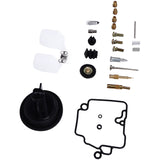 25-piece carburetor repair kit with nozzle, needle and injector for KT CVK24 with acceleration pump - Top-Down View