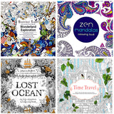 Coloring Book for Stress Relief - Adult Edition - Hand Painted Mandalas for Coloring - Side View