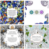 Coloring Book for Stress Relief - Adult Edition - Hand Painted Mandalas for Coloring - Top-Down View