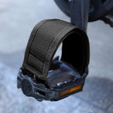 Pair Universal Bicycle Pedal Straps, Adjustable Non-Slip Double Adhesive Pedal Toe Clips Nylon Pedal Straps, Bicycle Pedal Accessories - Top-Down View