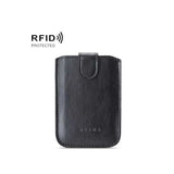 Self-adhesive RFID Card Holder for Mobile Phone - MUXMA Black - Front View