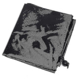 Waterproof Cover 112cm Outdoor Round Black Patio Fire Pit Cover - 45-Degree Angle