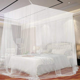 Mosquito net, large mosquito net with frame for king size bed, mosquito net for indoor and outdoor use (200 x 220 x 210 cm)