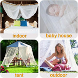 Mosquito net, large mosquito net with frame for king size bed, mosquito net for indoor and outdoor use (200 x 220 x 210 cm) - Front View
