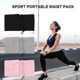 Breathable waist chain waist belt hidden wallet waist bag women's belly bag port running mobile phone holder keys money holder black S Black Black S