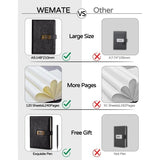 Diary with Lock, A5 PU Leather Journal with Lock, 240 Pages, Vintage Lock Journal Password Protected Notebook with Pen and Gift Box, 22 x 14.7 cm