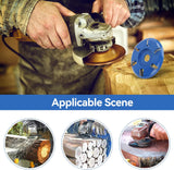 Wood router, wood milling, stump grinder angle grinder wood router 6 teeth chainsaw - 45-Degree Angle