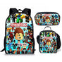 3D Roblox Backpack, Lunch Bag and Pencil Case - 3-pack 3pcs