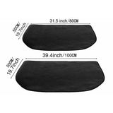 Fireproof Mat for Fireplace, Hearth & Grill Floor Protector 50X80CM - Side View