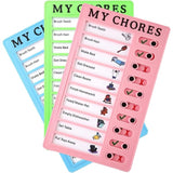 pcs checklist board - daily schedule to do list board memo - plastic chores chart with slider portable to do list for