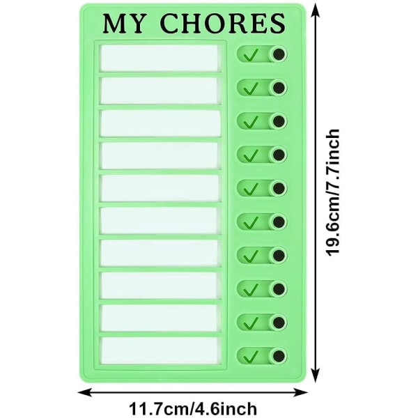 pcs checklist board - daily schedule to do list board memo - plastic chores chart with slider portable to do list for