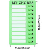 pcs checklist board - daily schedule to do list board memo - plastic chores chart with slider portable to do list for - Front View