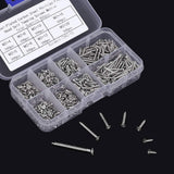 800pcs Small M2 Self Tapping Screws Assortment Box, Countersunk Phillips Flat Head Wood Screws (M2-4mm 5mm 6mm 8mm 10mm 12mm 16mm 20mm) - 45-Degree Angle