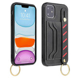 Compatible with iPhone 11 Armband Wallet Leather Phone Case-tfrf - Front View