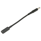 USB Type C Female to 5.5x2.1mm Male Adapter Cable Double PD E Mark Chip Portable 100W USB Type C Adapter Cable - Side View