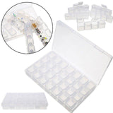 2-pack - Bead Storage 56 Compartments for Diamond Painting - Diamond Painting Transparent Transparent