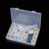 2-pack - Bead Storage 56 Compartments for Diamond Painting - Diamond Painting Transparent Transparent - Front View