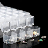 2-pack - Bead Storage 56 Compartments for Diamond Painting - Diamond Painting Transparent Transparent