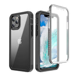iPhone 12 Full Coverage Premium 3D Case ThreeSixty Transparent Transparent - Rear View