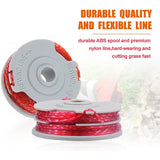 4-pack string trimmer line spool for Flymo FLY021 brush cutter line spool replacement spool for Flymo string trimmer 36ft/1.5mm - Side View