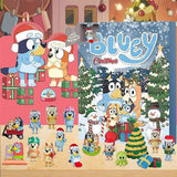 Advent Calendar Bluey 2023 24-Day Countdown Calendar Bluey Cartoon Characters Dolls Gifts