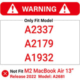 Compatible with MacBook Air 13 - Top-Down View