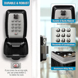 Waterproof key box wall mounted outdoor key box safe key box wall mounted key cabinet - Front View