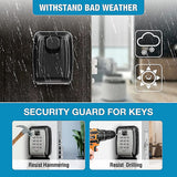 Waterproof key box wall mounted outdoor key box safe key box wall mounted key cabinet - Side View