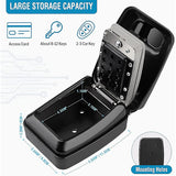 Waterproof key box wall mounted outdoor key box safe key box wall mounted key cabinet - Top-Down View