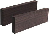 Wood blank ebony wood wood glossy fade-resistant musical instrument ebony blank DIY material 2 pcs